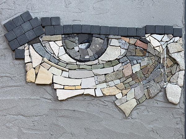 Detail of handmade mosaic &