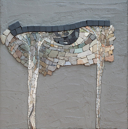 Detail of handmade mosaic &