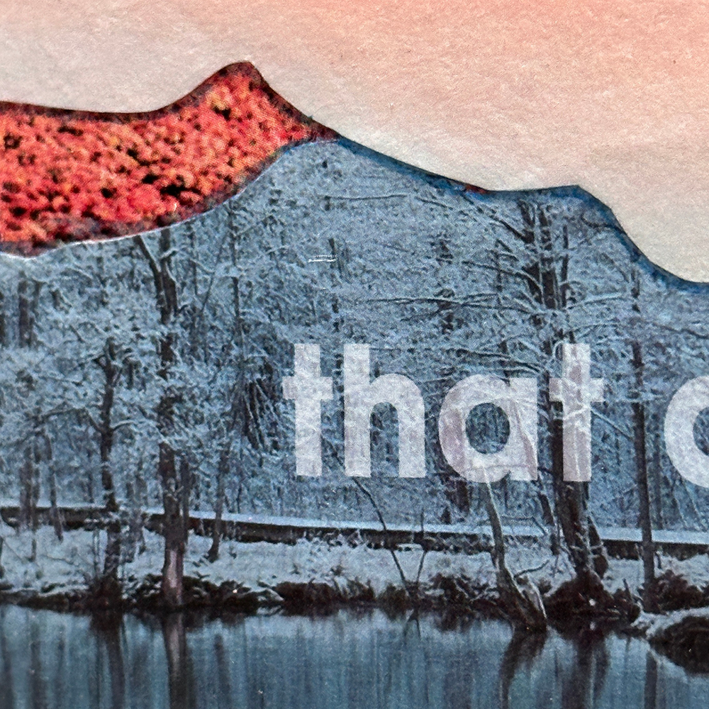 Close up of the original collage called &