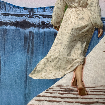 Close up of the original mixed media artwork called &