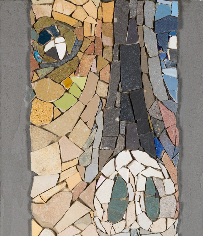 Detail of handmade mosaic &